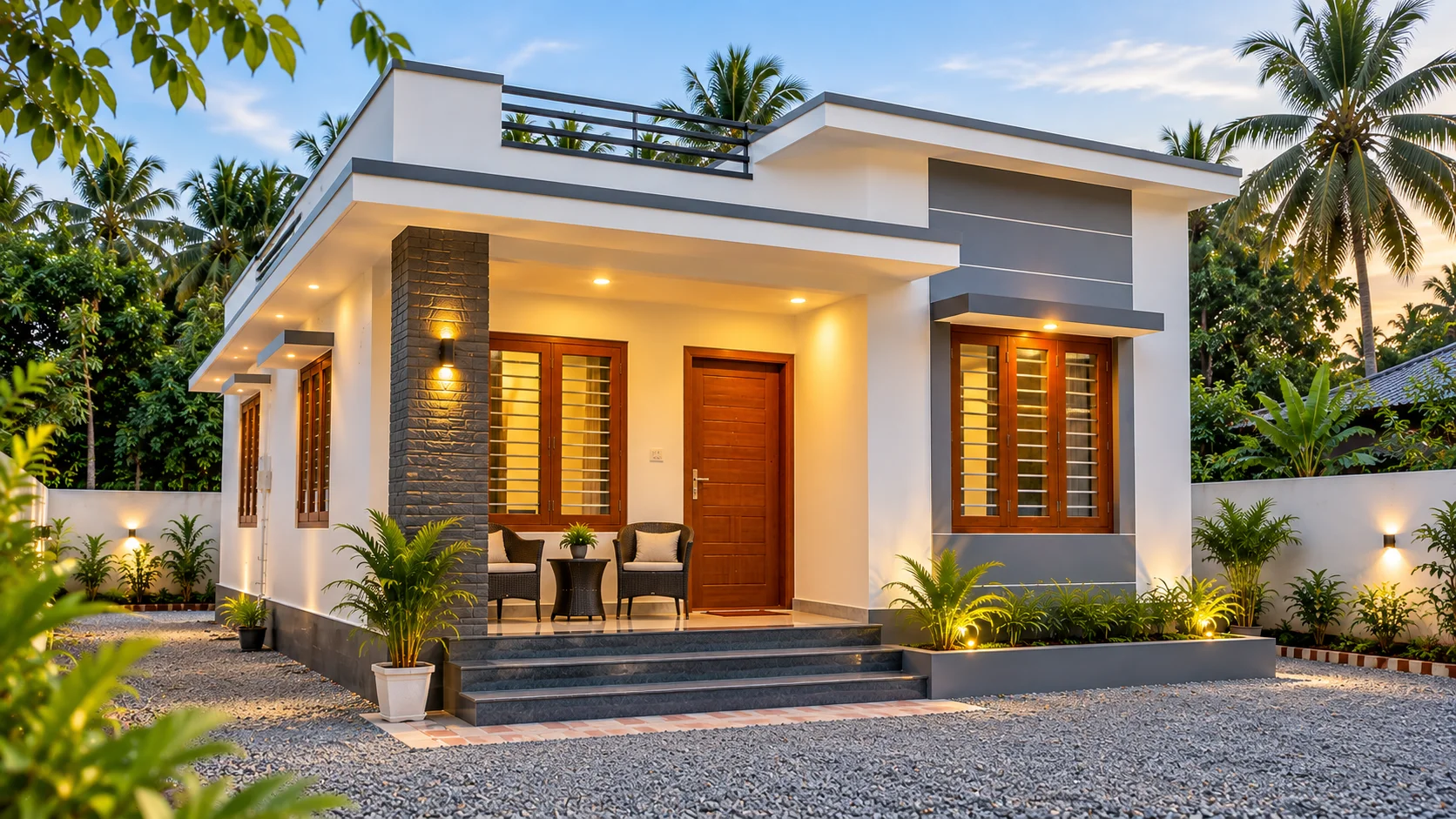 ₹6 lakh contemporary Kerala house