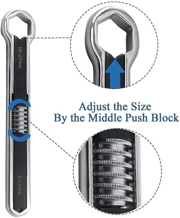 Multi-Tool Wrench Double Head Universal Spanner