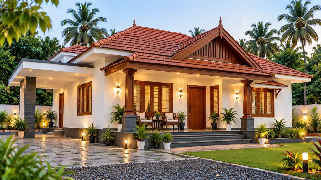 Traditional Kerala Home – ₹8 Lakhs