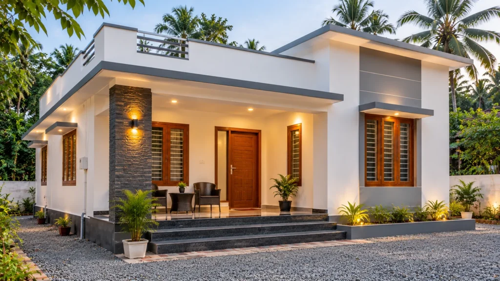 Modern Kerala Home Under ₹8 Lakhs